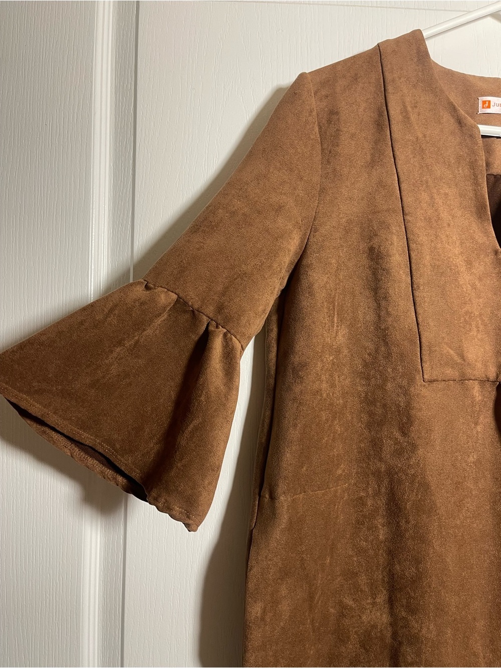 Jude Connally Kerry Faux Suede Dress Brown XS - Picture 6 of 14